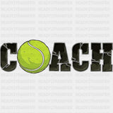 Coach - Tennis DTF Transfers ready2transfer Dark Color Design (See Imaging)