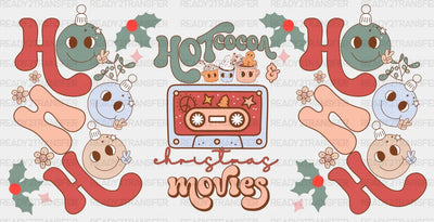 Cocoa And Movies - Christmas Cup Wrap Uv Sticker Permanent Dtf Decal