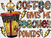 Coffee Gives Me Teacher Powers Design - Teachers DTF heat transfer ready2transfer Black