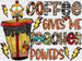 Coffee Gives Me Teacher Powers Design - Teachers DTF heat transfer ready2transfer White