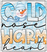 Cold Nose Warm Heart - Winter Iron On DTF Transfer ready2transfer