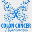 Colon Cancer Awareness Butterflies & Ribbon - Colon Cancer DTF Transfers