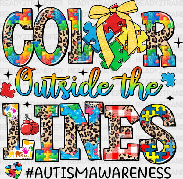 Color Outside The Lines - Autism Awareness DTF Transfer