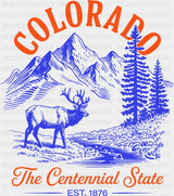 Colorado The Centennial State - States & Cities DTF Transfer ready2transfer
