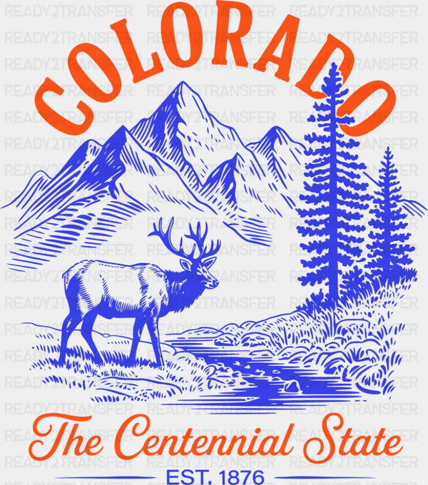 Colorado The Centennial State - States & Cities DTF Transfer