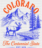 Colorado The Centennial State - States & Cities DTF Transfer ready2transfer