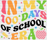 Colorful 100 Days Of School Era Dtf Transfer