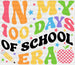Colorful 100 Days Of School Era DTF Transfer ready2transfer Black