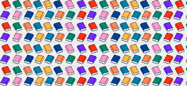 Colorful Books - General Cup Wrap UV Sticker Permanent UV DTF Decal