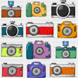 Colorful Cameras - Photography DTF Transfers ready2transfer