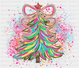 Colorful Christmas Tree - Christmas DTF Transfer