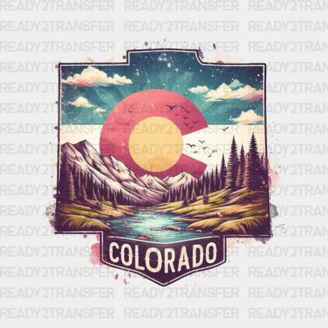 Colorful Colorado State Design - & Cities Dtf Heat Transfer