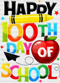 Colorful Happy 100Th Day Of School Dtf Transfer