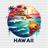Colorful Hawaii State Design - State & Cities DTF Heat Transfer ready2transfer