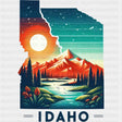 Colorful Idaho State Design - State & Cities DTF Heat Transfer ready2transfer