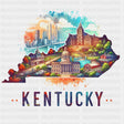 Colorful Kentucky State Design - State & Cities DTF Heat Transfer ready2transfer