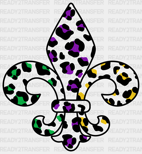 COLORFUL MARDI GRAS HEAT DESIGN DTF Transfer