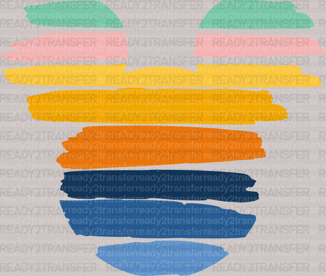 Colorful Mickey Head DTF Heat Transfer, Disney Vacation Design, Mickey Minnie DTF - ready2transfer