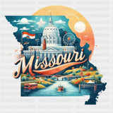 Colorful Missouri State Design - State & Cities DTF Heat Transfer ready2transfer