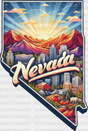 Colorful Nevada State Design - & Cities Dtf Heat Transfer