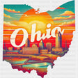 Colorful Ohio State Design - State & Cities DTF Heat Transfer ready2transfer