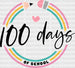 Colorful Pencil 100 Days Of School DTF Transfer ready2transfer Black