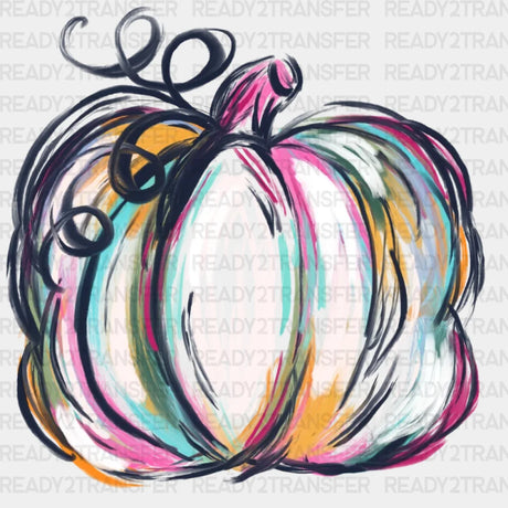 Colorful Pumpkin Dtf Transfer