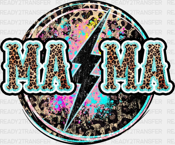 Colorful Rock'n Roll MA MA DTF Transfer