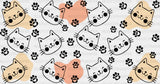 Colorful Smiling Cats - Pets Cup Wrap Uv Sticker Permanent Dtf Decal