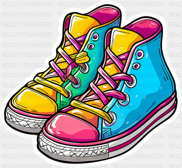 Colorful Sneakers - Minimal UV Sticker Permanent UV DTF Decal