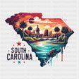 Colorful South Carolina State Design - State & Cities DTF Heat Transfer ready2transfer