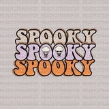Colorful Spooky DTF Transfer ready2transfer