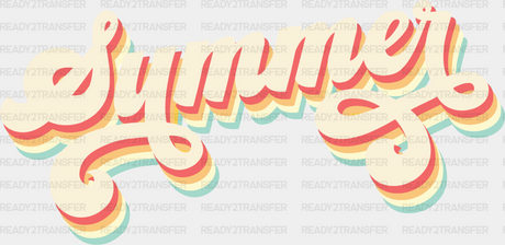 Colorful Summer Design Dtf Transfer