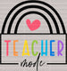 Colorful Teacher Mode DTF Heat Transfer ready2transfer Black