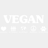 Compassion For The People For The Planet - Vegan DTF Transfers - Adult Unisex - S & M (10’’) / Light Color Design (See