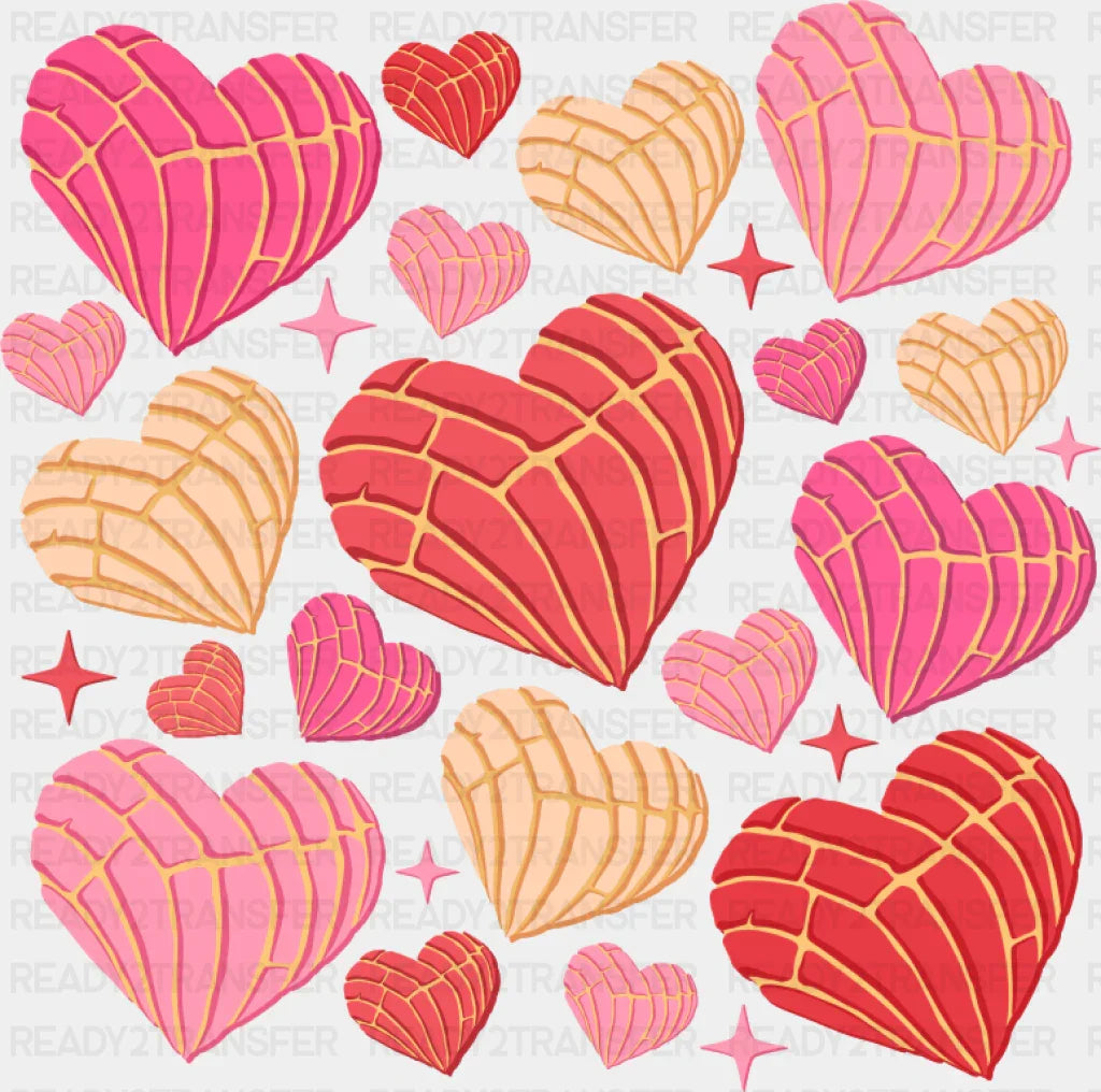Concha Hearts - Valentine’s Day DTF Transfer