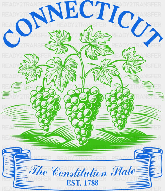 Connecticut The Constitution State - States & Cities DTF Transfer ready2transfer