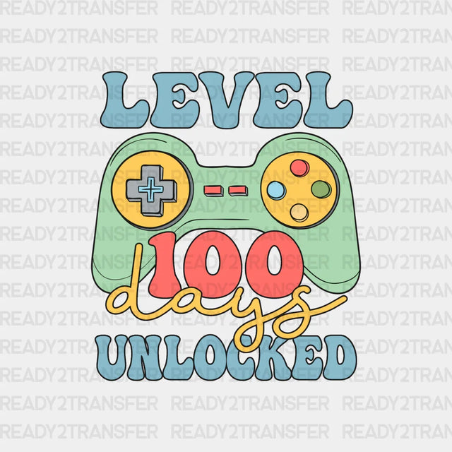 Console Game Level Unlocked Dtf Transfer