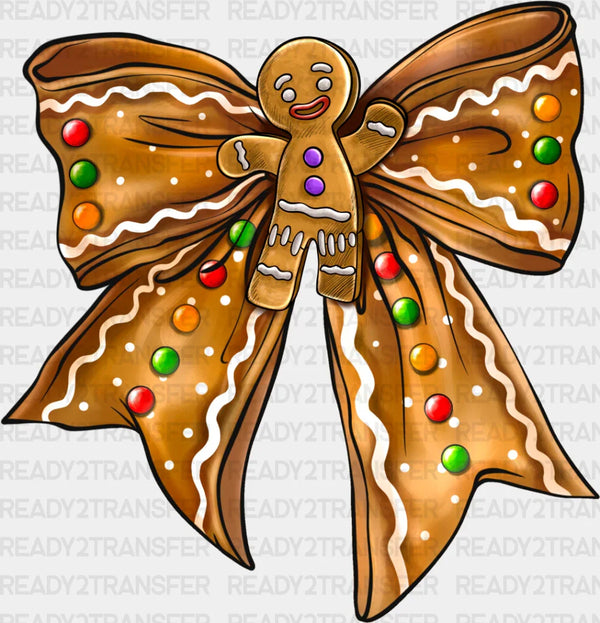 Cookie Brown Ribbon - Christmas DTF Transfer