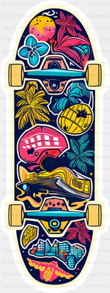 Cool Skate - Minimal UV Sticker Permanent UV DTF Decal