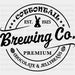 Cottontail Brewing Co. Easter DTF Heat Transfer, Easter Design ready2transfer Black