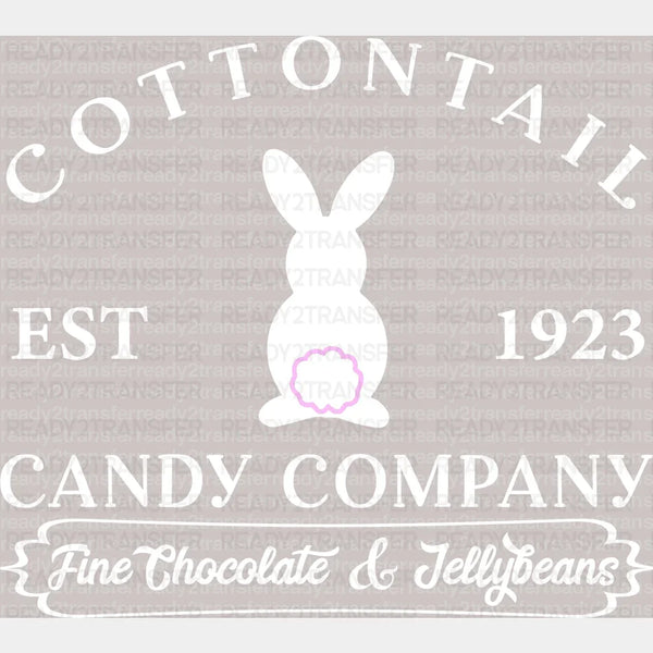 Cottontail Candy Company Easter DTF Heat Transfer, Easter Design