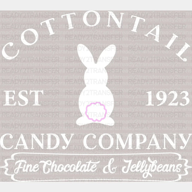 Cottontail Candy Company Easter DTF Heat Transfer, Easter Design - ready2transfer