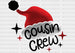 Cousin Crew Christmas DTF Transfer ready2transfer Black