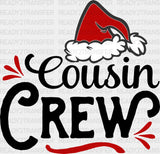 Cousin Crew Claus Hat Dtf Transfer