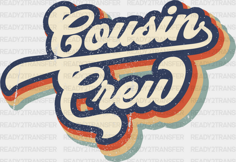 Cousin Crew Colorful Design - Cousins Dtf Heat Transfer