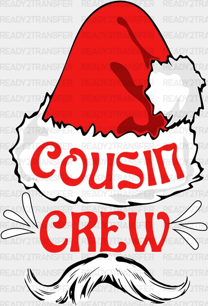 Cousin Crew Santa Hat Dtf Transfer