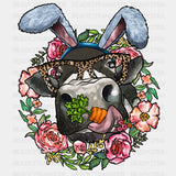 Cow Flower Easter Dtf Heat Transfer Design