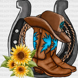 Cowboy Boots Dtf Transfer
