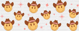 Cowboy Emoji - General Cup Wrap UV Sticker Permanent UV DTF Decal